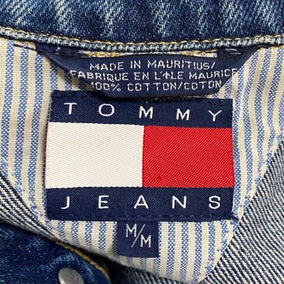 Tommy Hilfiger Tommy Jeans Women's Logo Patch Denim Jean Jacket, Size Medium - Picture 12 of 16
